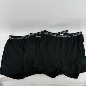 Polo Ralph Lauren 3 Pack SZ XL Classic Fit Black Cotton Classic Mens Boxer Brief